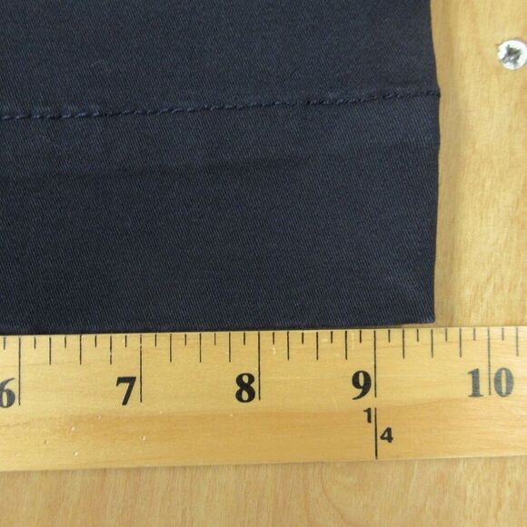 GLORIA VANDERBILT Wide Leg Tummy Control Crop Pants Sz 8 Navy Blue Pull On NWT - Picture 15 of 15